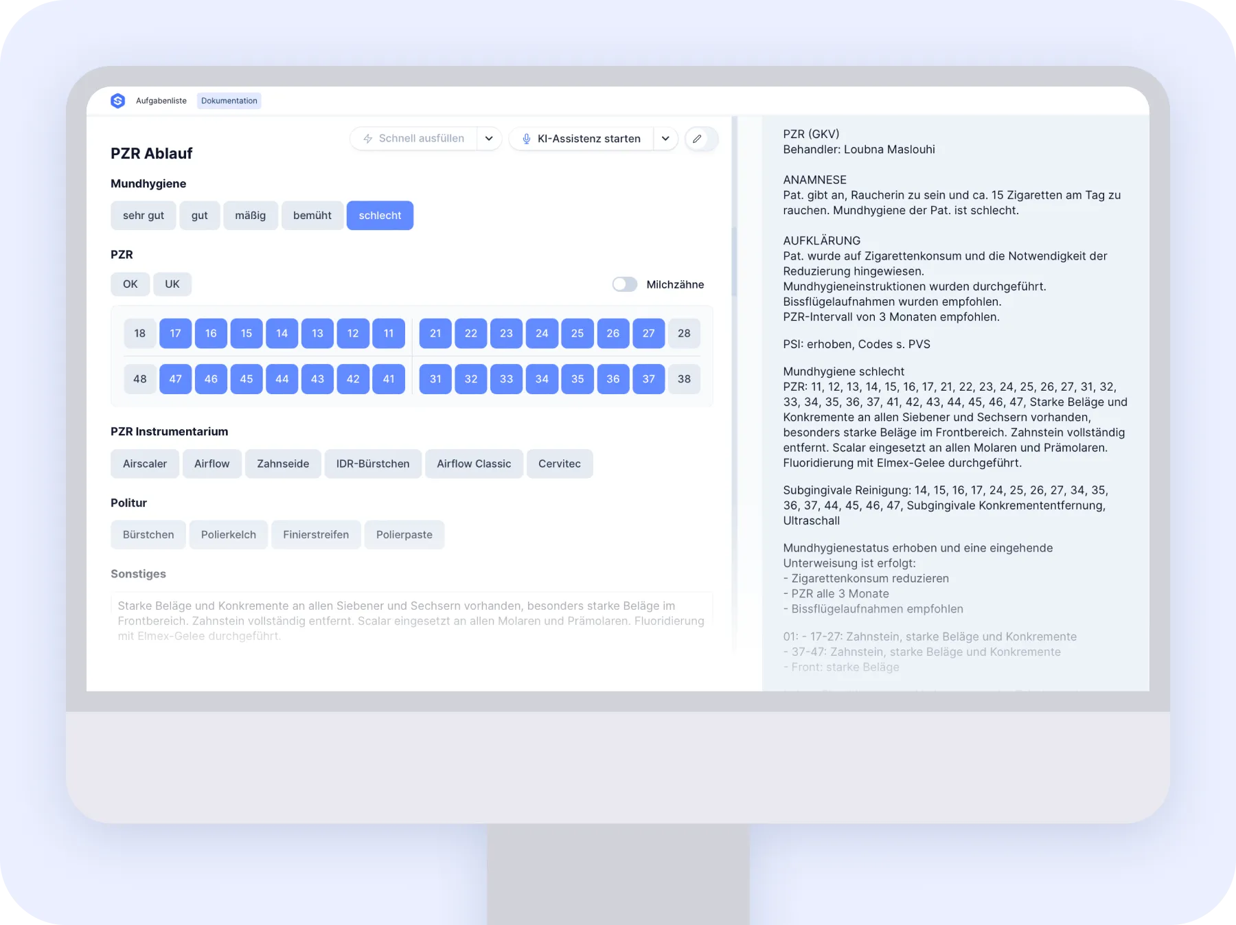 PZR Ablauf Interface